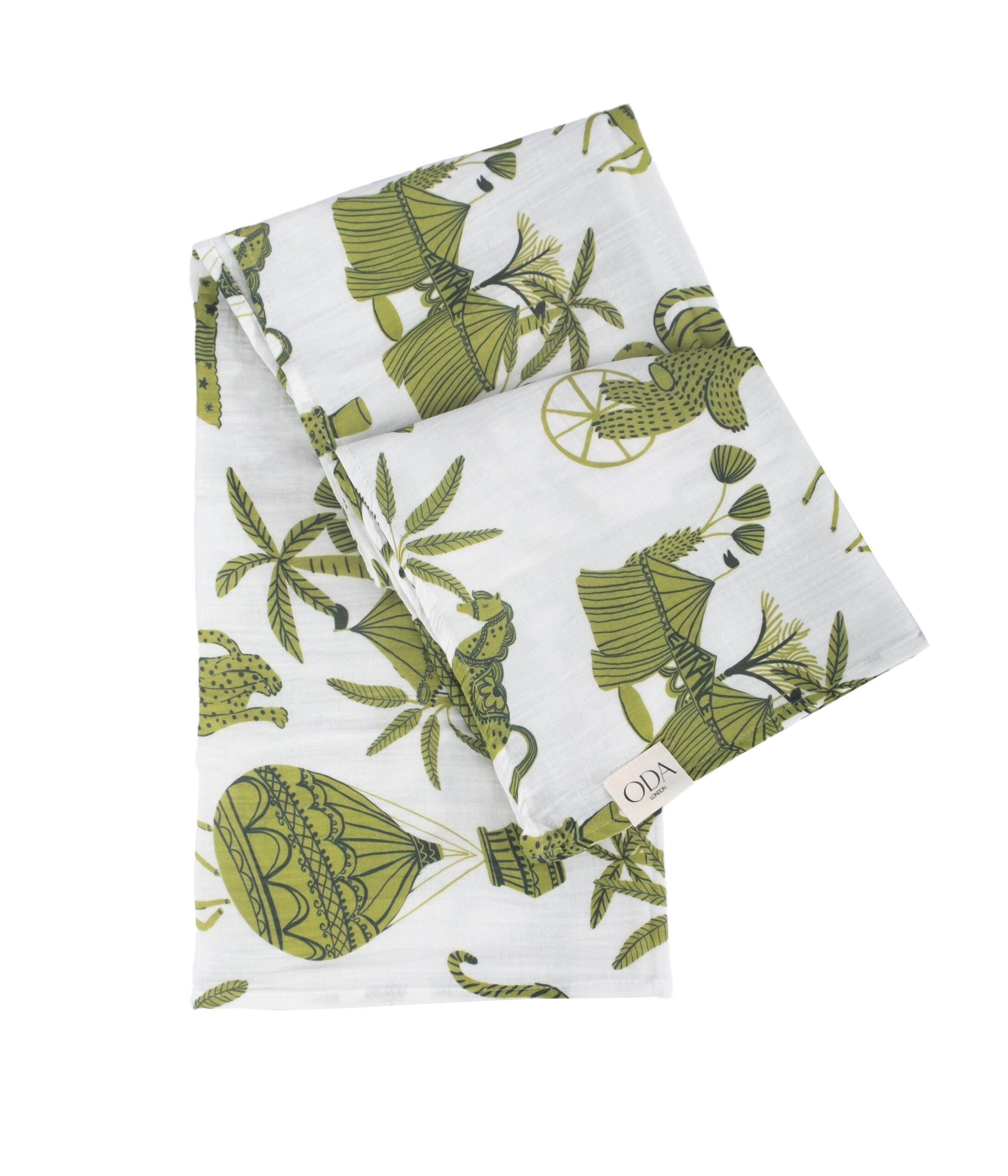 Cuddle Duo Green Muslin Blanket Set - Image 3