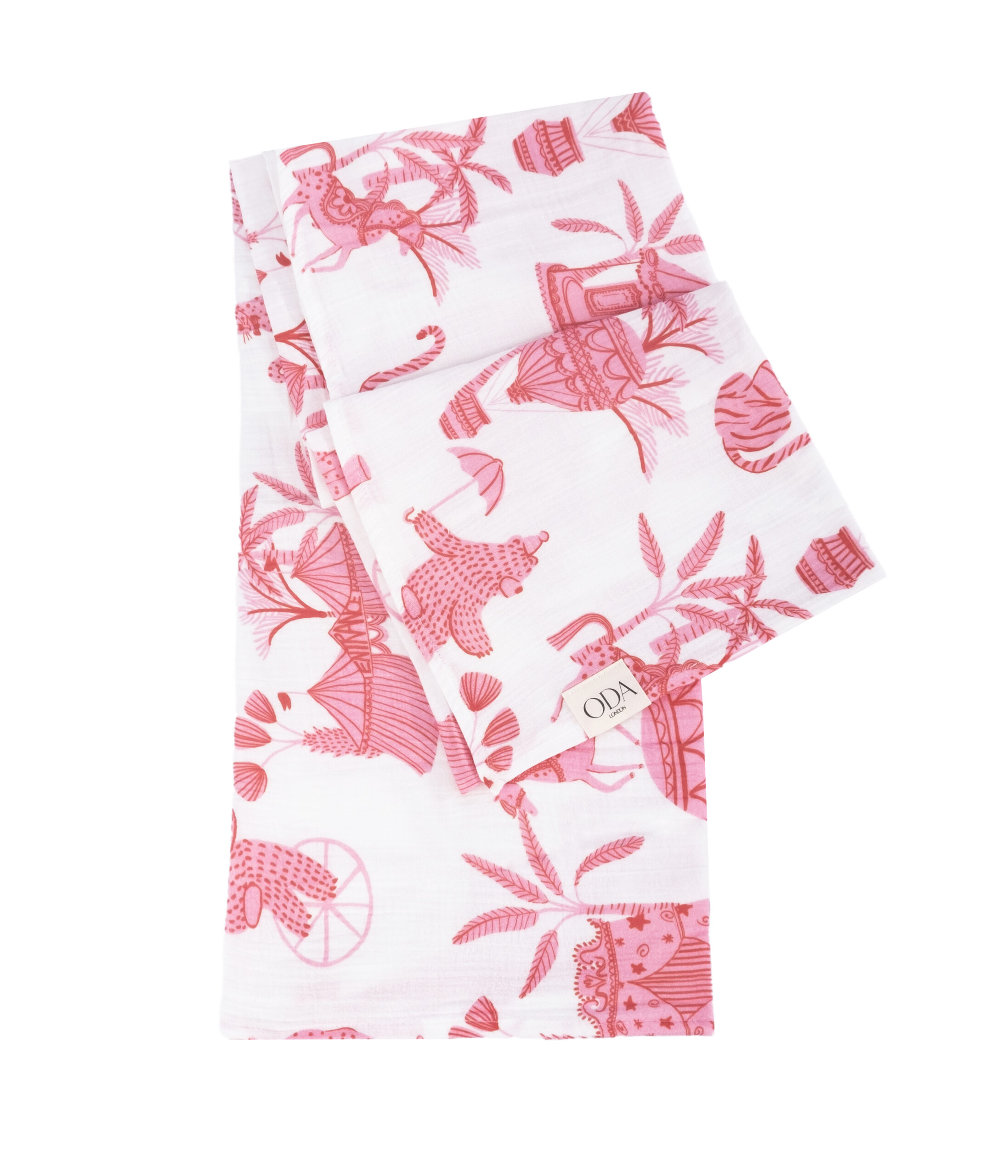 Cuddle Duo Pink Muslin Blanket Set - Image 3