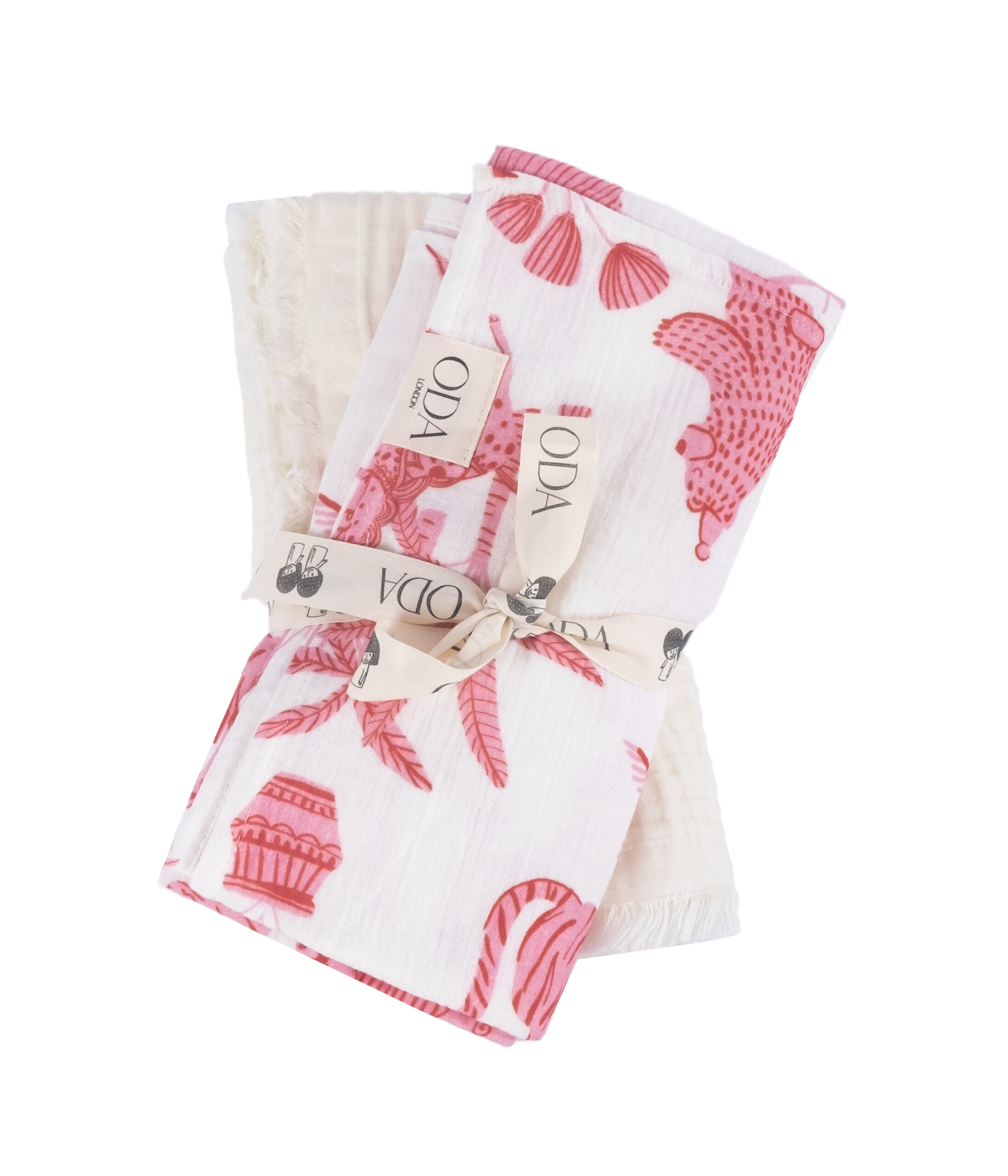 Cuddle Duo Pink Muslin Blanket Set